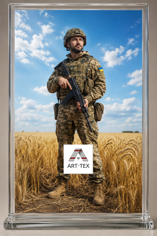 Фотопортрет у склі Триплекс 12 мм (6+6) прямокутної форми