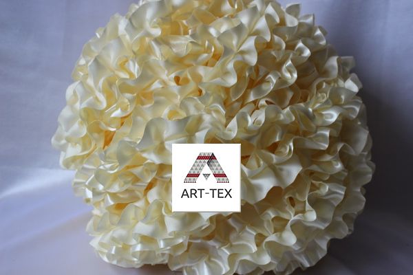 Рюші - атлас, 5см 50м/1моток Бежевий