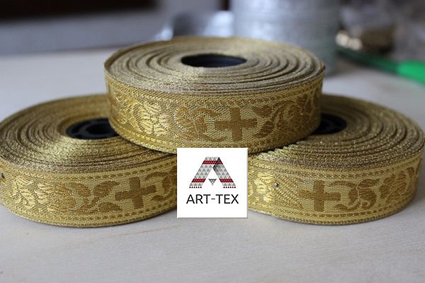 Тесьма церковна 2,5 см парча