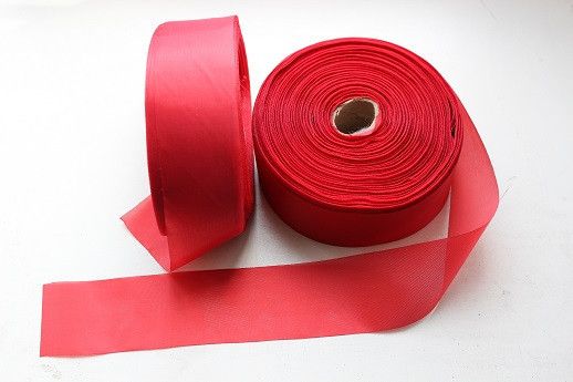Лента шелковая 5 см /50 м Красный