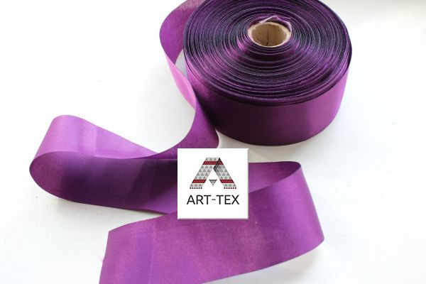 Стрічка атласна 5 см /50 м Фіолетовий