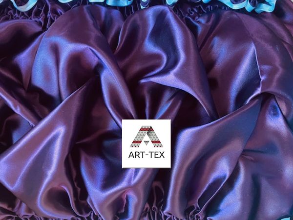 Оббивка Коса двокольорова, атлас (О17) фіолетовий-бузок