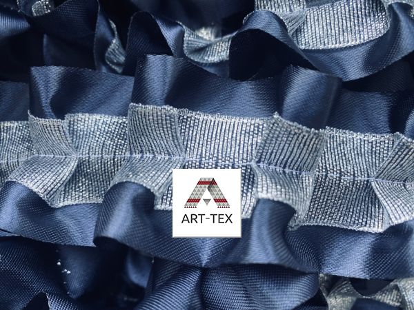 Рюши 5см/25м - атлас/парча