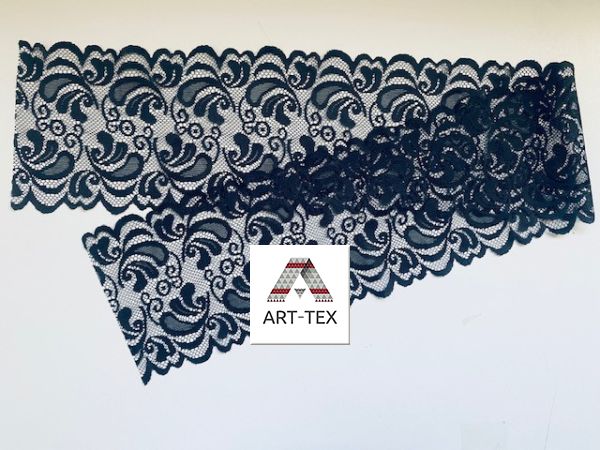 Повяка на голову траурная ажурная 16х100 см