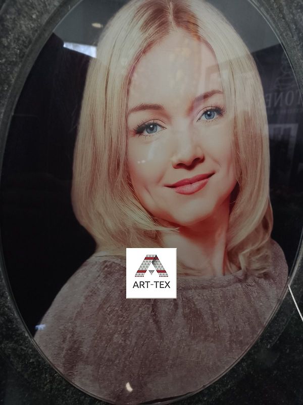 Портрет-фотоскло Овал 30х40 см, товщина 6 мм