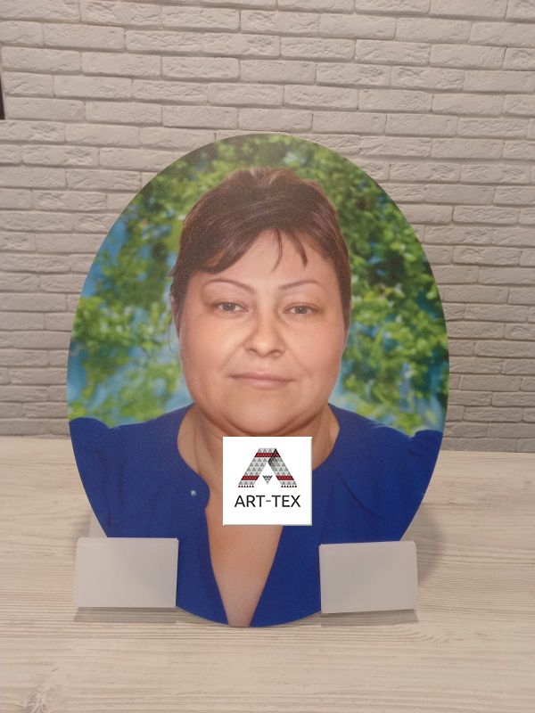 Портрет-фотоскло Овал 30х40 см, товщина 6 мм